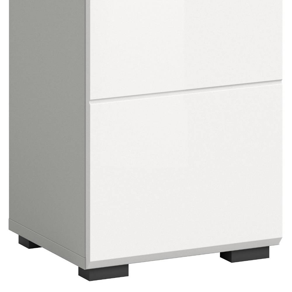 150 cm hoher Badschrank in Weiß - Queenlo