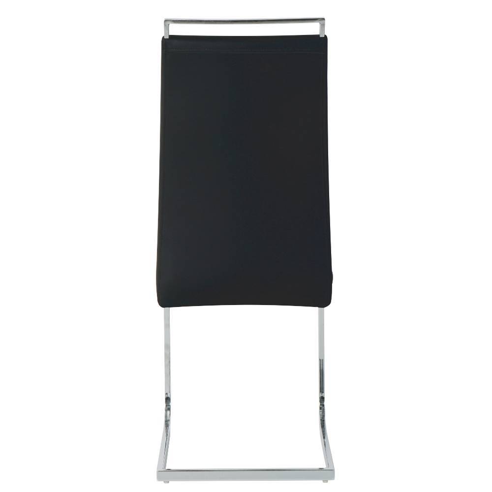 Freischwingerstuhl in Schwarz - Zistrya (2er Set)
