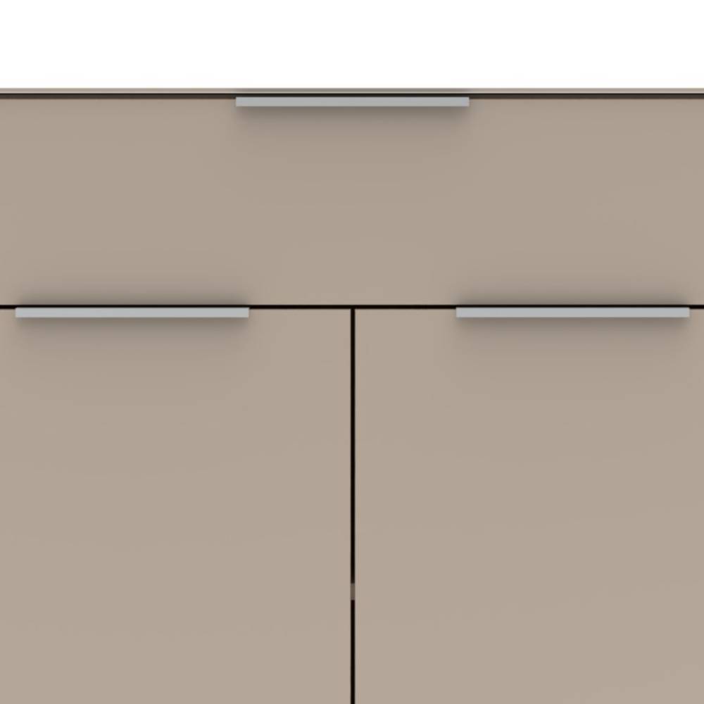Dielen Vertiko in Hellgrau und Eiche Holzoptik - Kildare