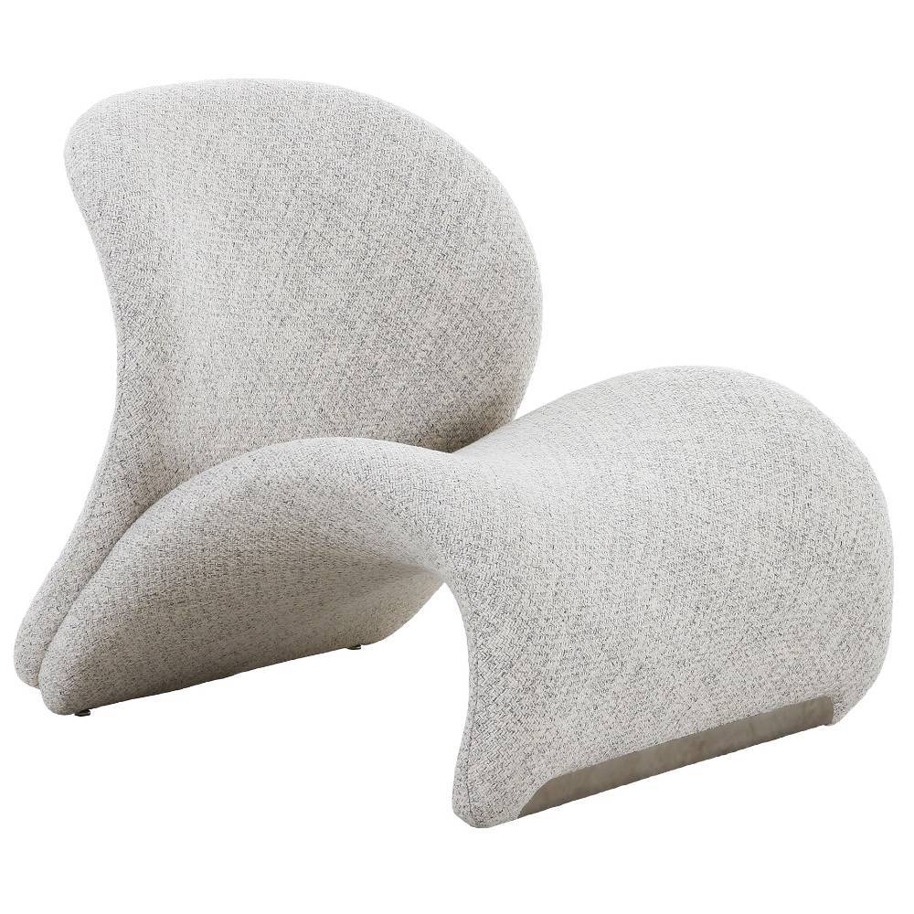 Designsessel in Beige Boucle - Sida
