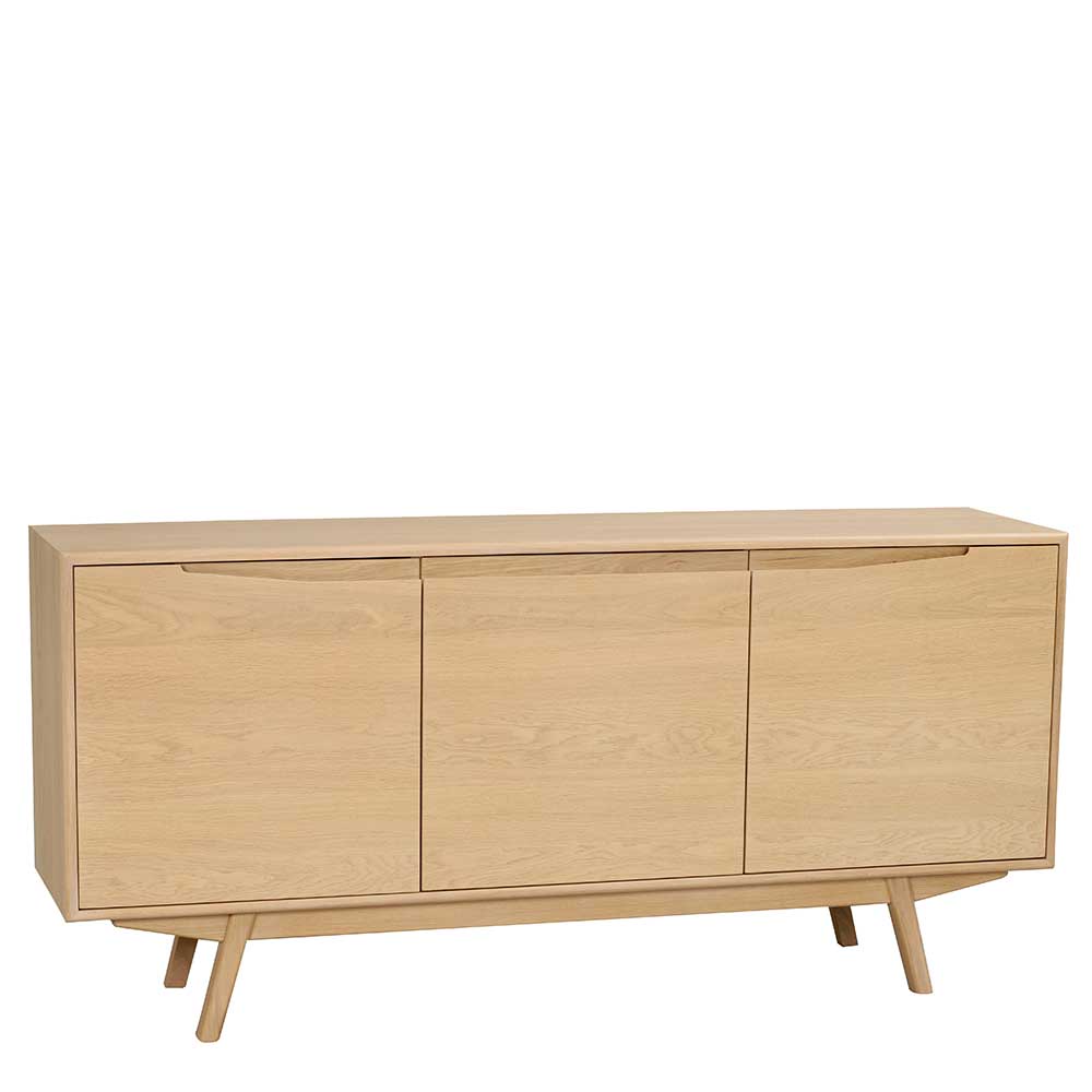 160x73x40 Mid Century Sideboard in White Wash - Pacorro