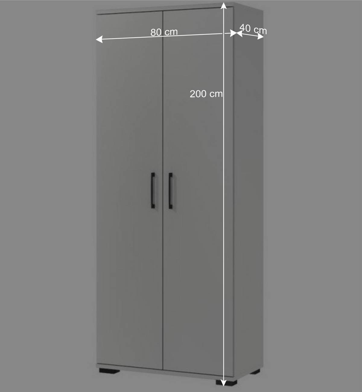Moderner Aktenschrank in Lichtgrau - Halcoms