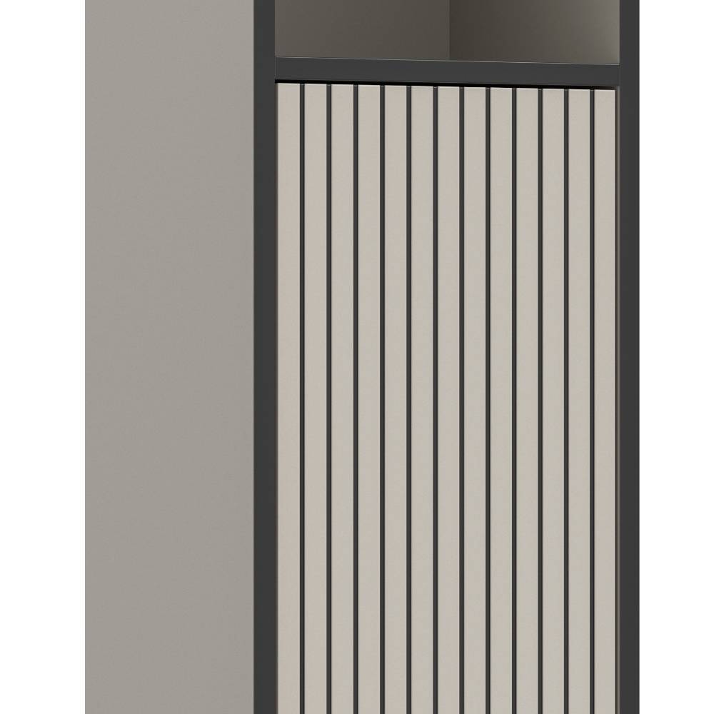 Design-Badezimmer-Hochschrank in Hellgrau - Xena