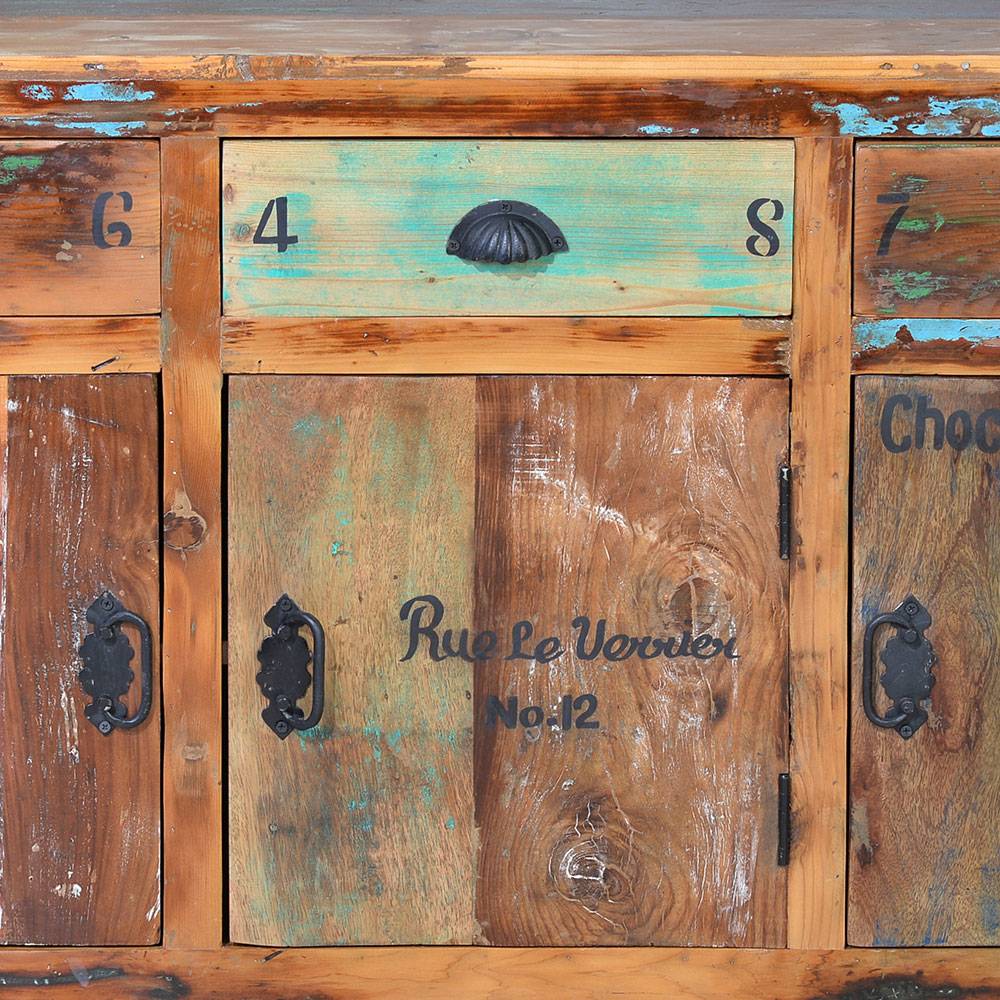 Shabby Chic Sideboard aus Recyclingholz - Vatrima