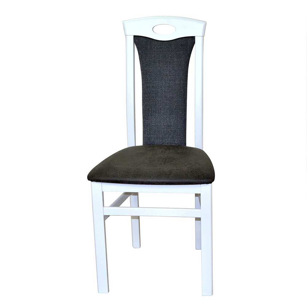 Stühle in Weiß & Anthrazit - Futriva (2er Set)