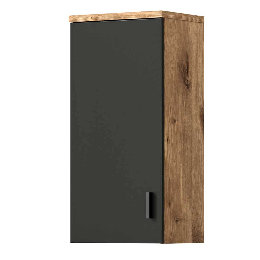 37x75x25 cm 1-türiger Bad Oberschrank modern - Steikun