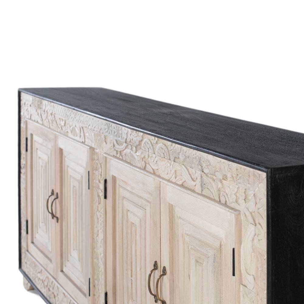 Design-Sideboard aus Mangobaum Massivholz - Wexford