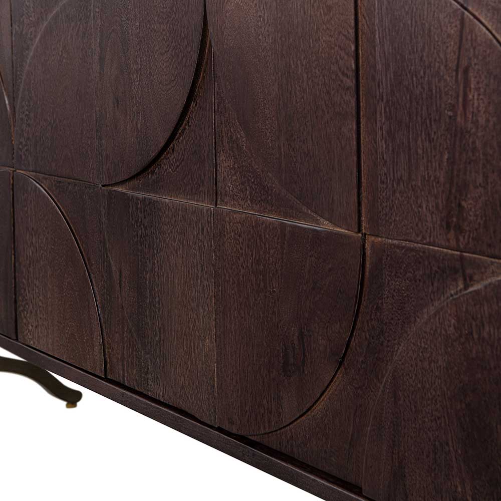 Design Sideboard in Nussbaum aus Mango Holz - Pisino