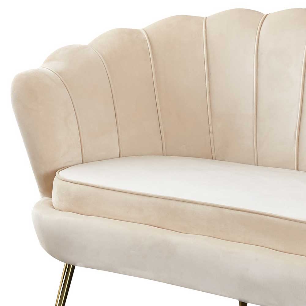 136x78x76 Retro Sofa im Muschel Design - Abboras