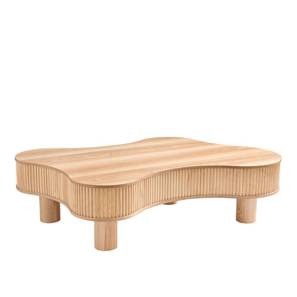 Design-Sofatisch in Esche Natur Furnier - Olcian