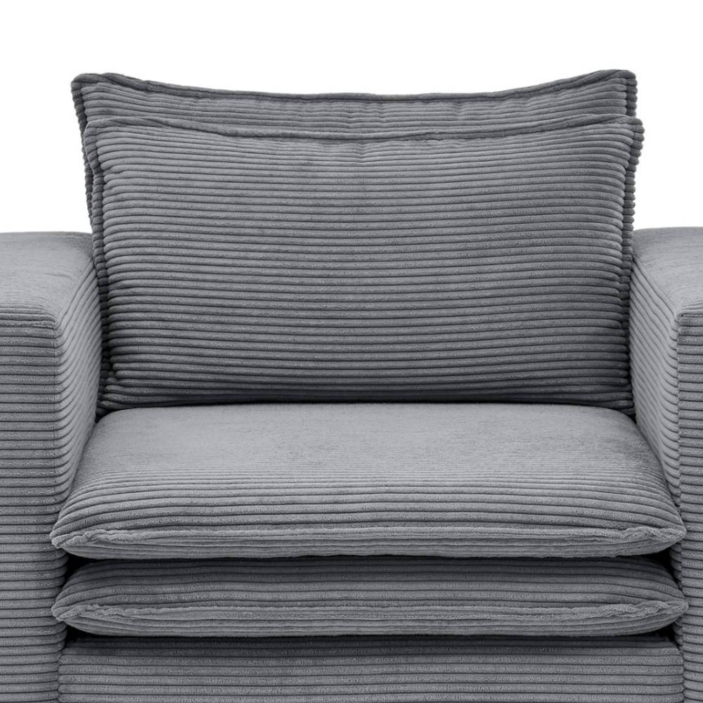 Cord Sessel in Anthrazit - Ruffos