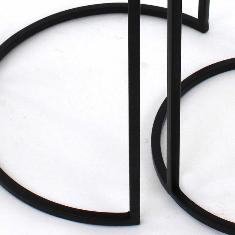 Zweisatz Beistelltische in Messing - Estania (zweiteilig)