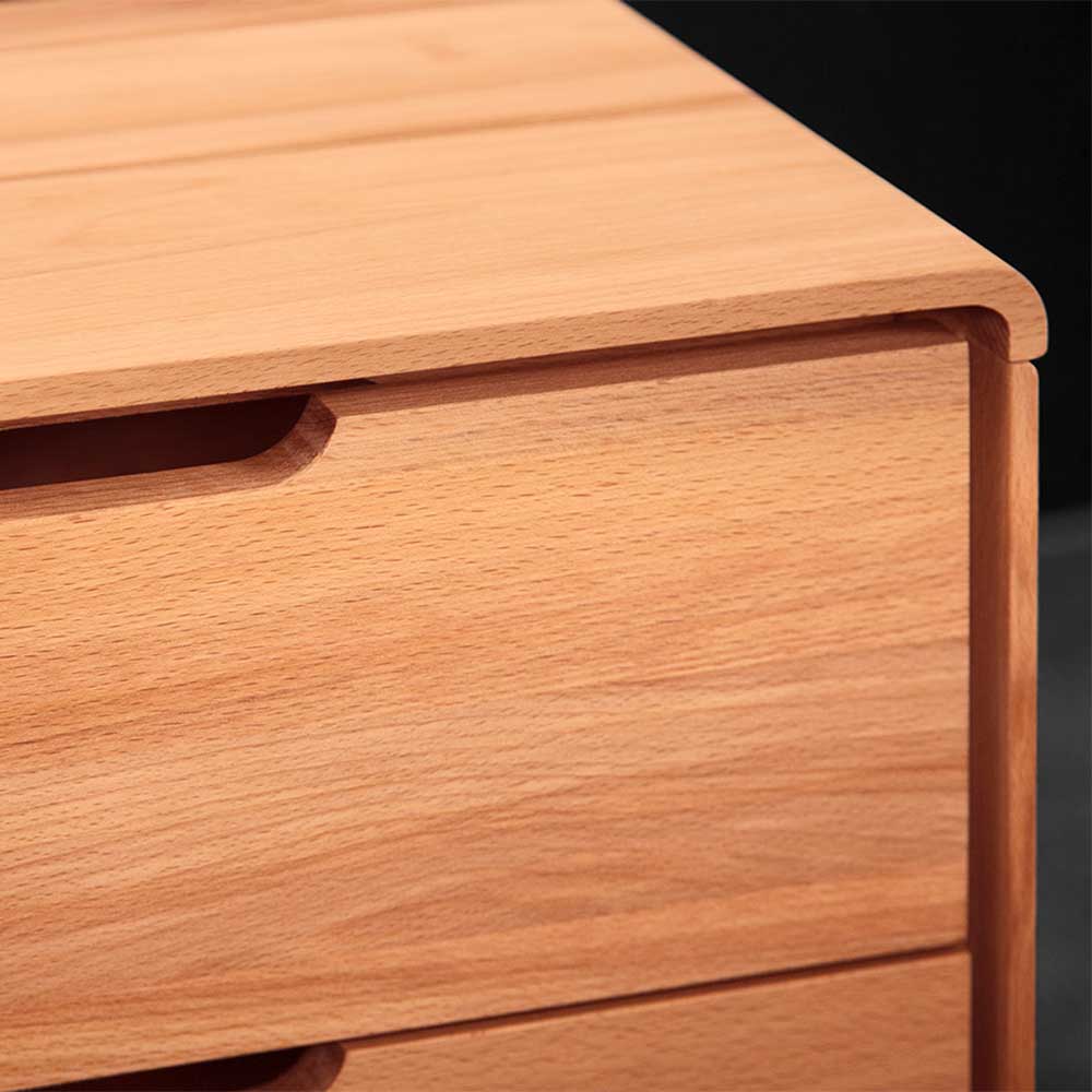 Holz Kommode mit Tür & 3 Schubladen - Junola I