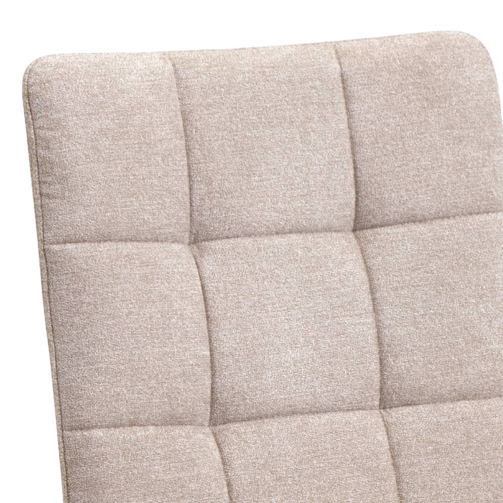 Polsterstuhl in Beige und Schwarz - Varzino (2er Set)