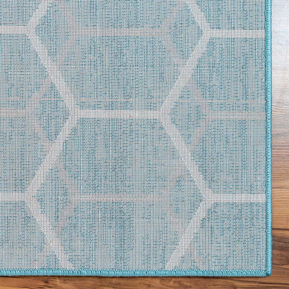 Geometrisch gemusterter Teppich mit Kurzflor - Calencio