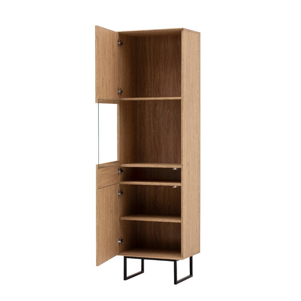 Vitrine und TV-Board Set - Jaskin (zweiteilig)