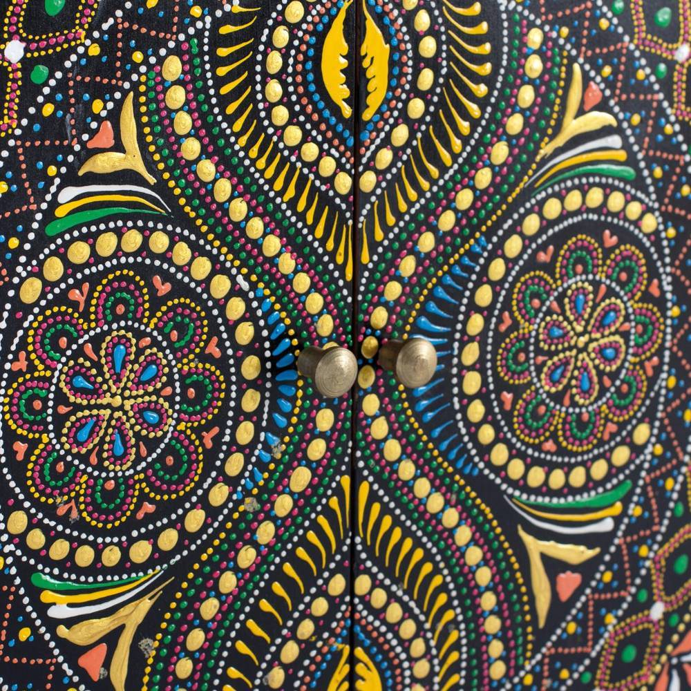 Boho Kombi-Kommode - aufwändig bemalt - Badry