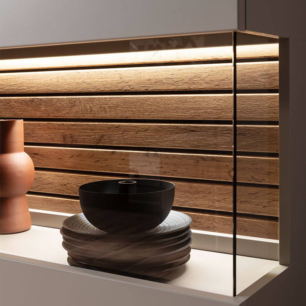 Highboard in Grau - Teorina