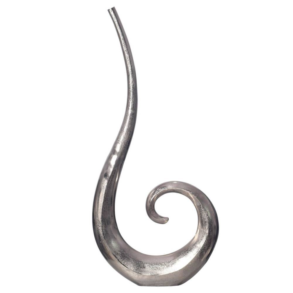 Design-Bodenvase in Silber - Keyva