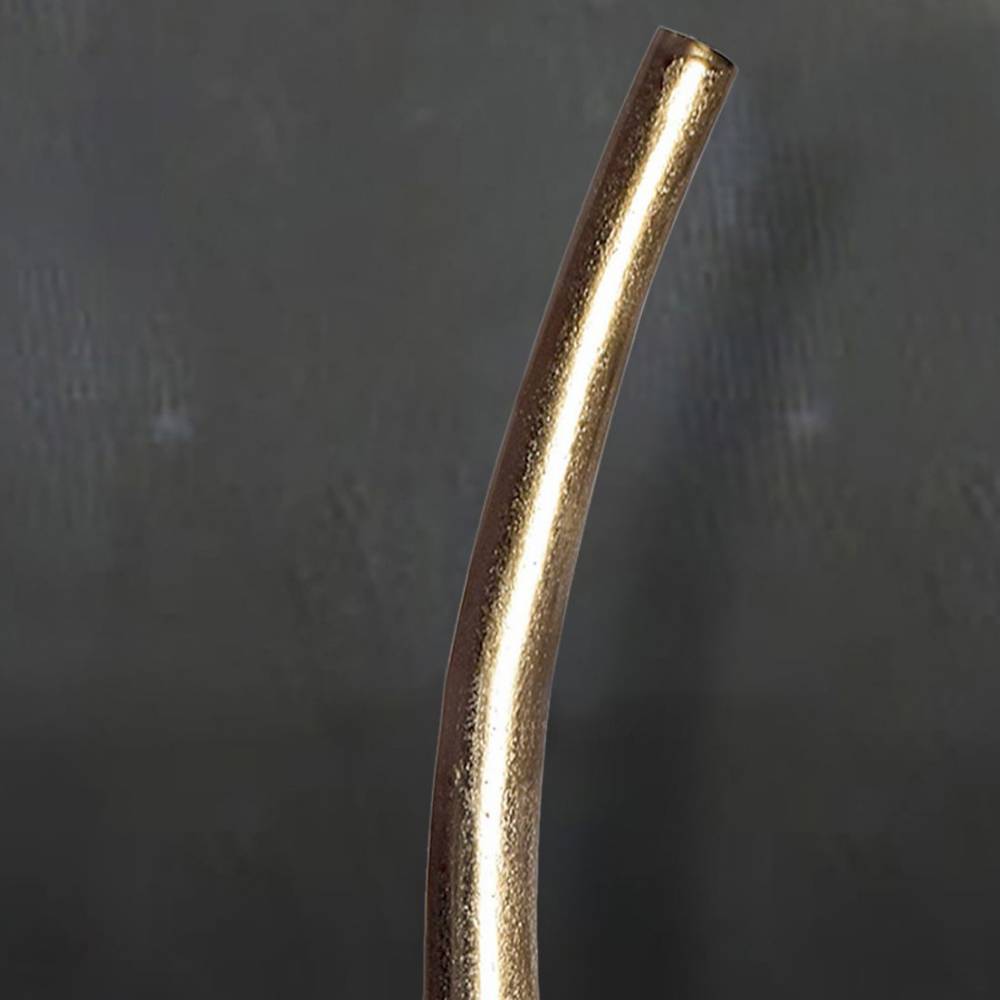 Aluminium Bodenvase in Goldfarben - Matiano