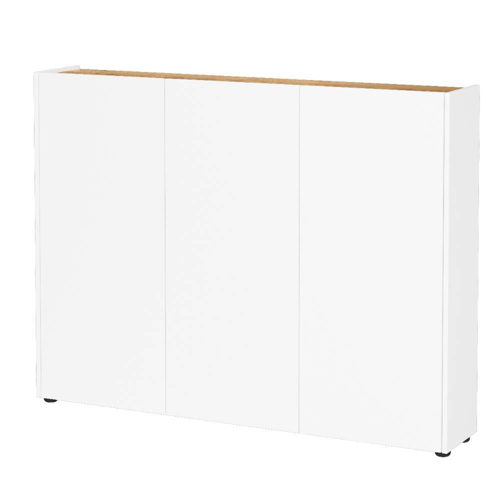 3-türiger Flurschrank in Weiß - Nibory