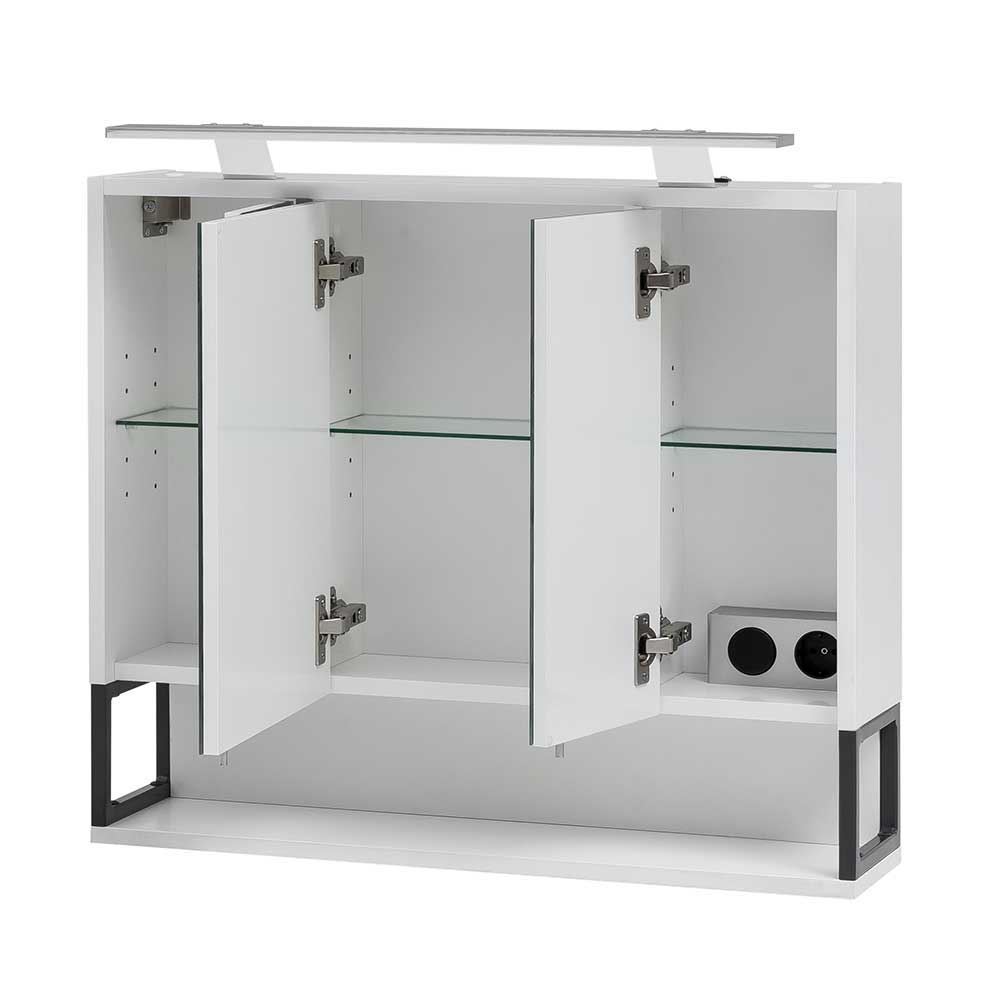 Waschbeckenschrank mit Spiegelschrank Set - Ismilav (zweiteilig)
