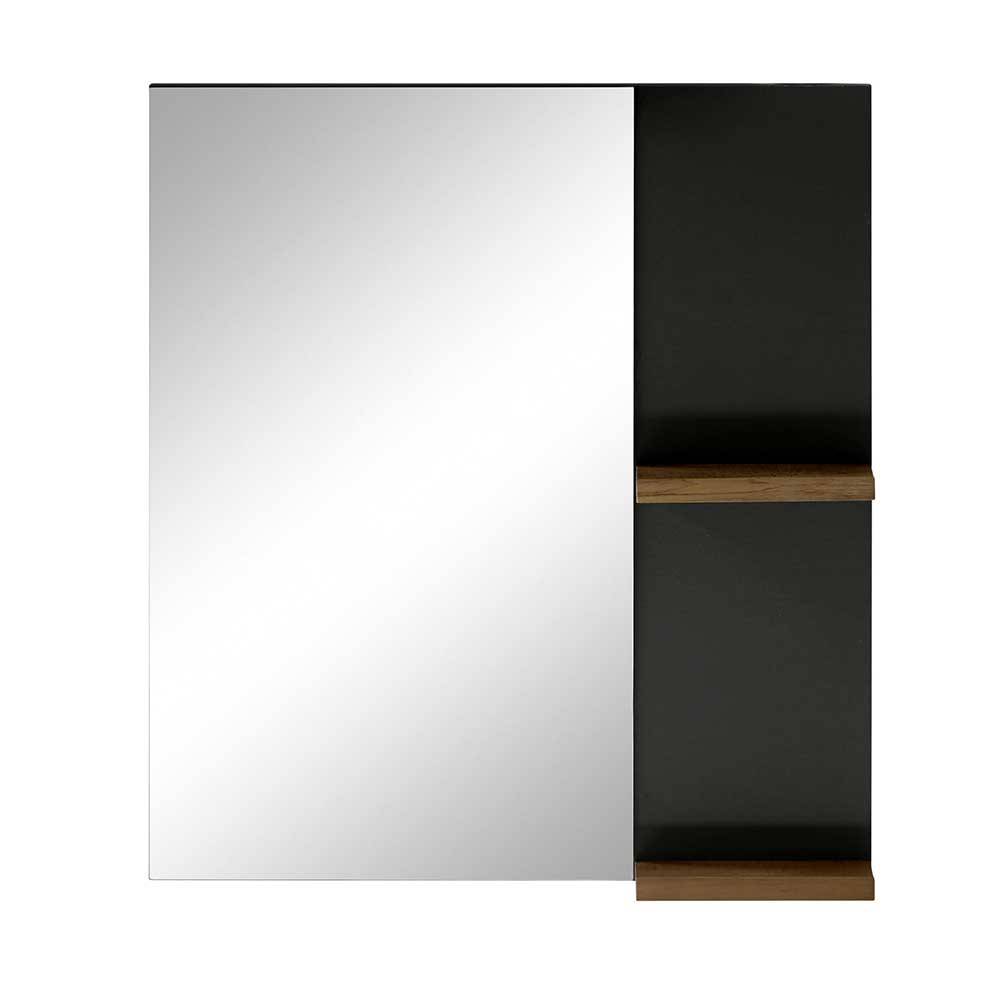 Badspiegel mit Regal Ablagen 60 cm breit - Inlenzia