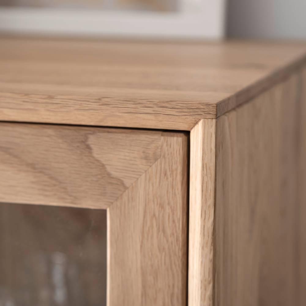 Eichenholz Highboard mit LED Beleuchtung - Lamia