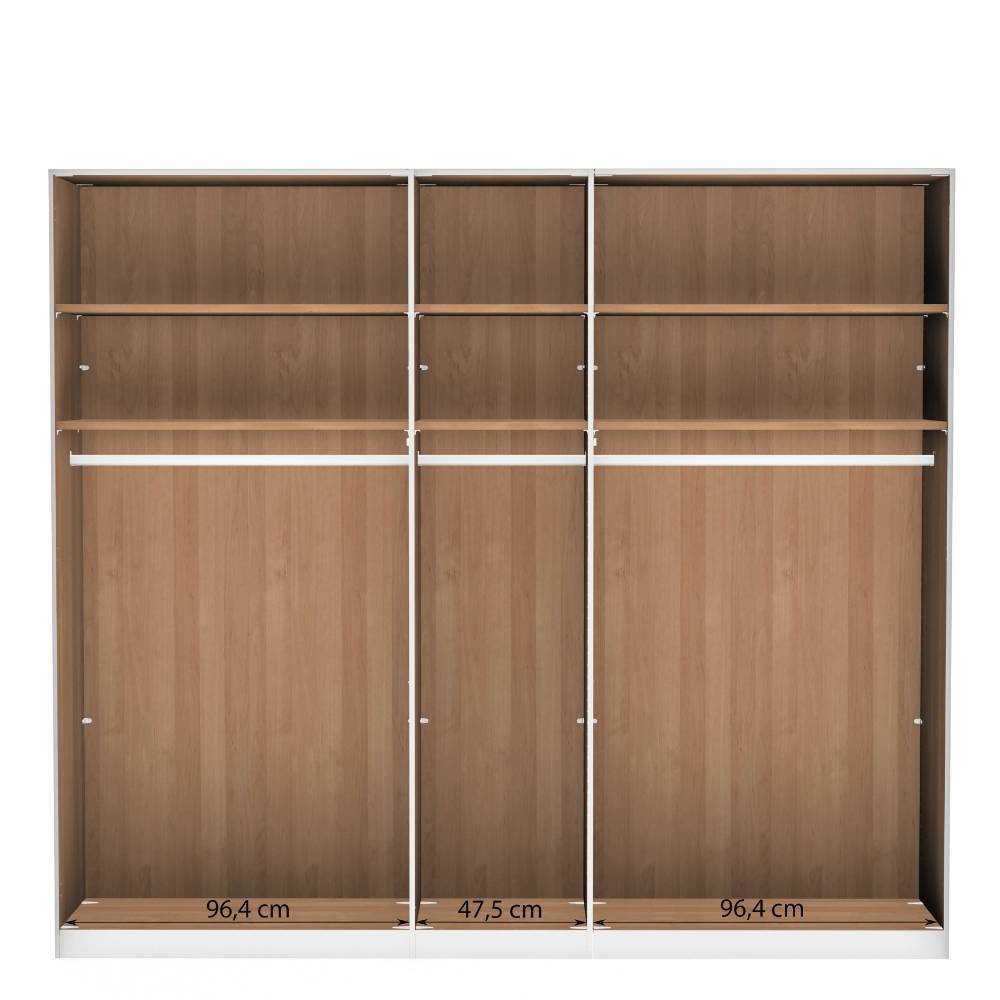 5-türiger Schlafzimmerschrank mit 236 cm Höhe - Angelina
