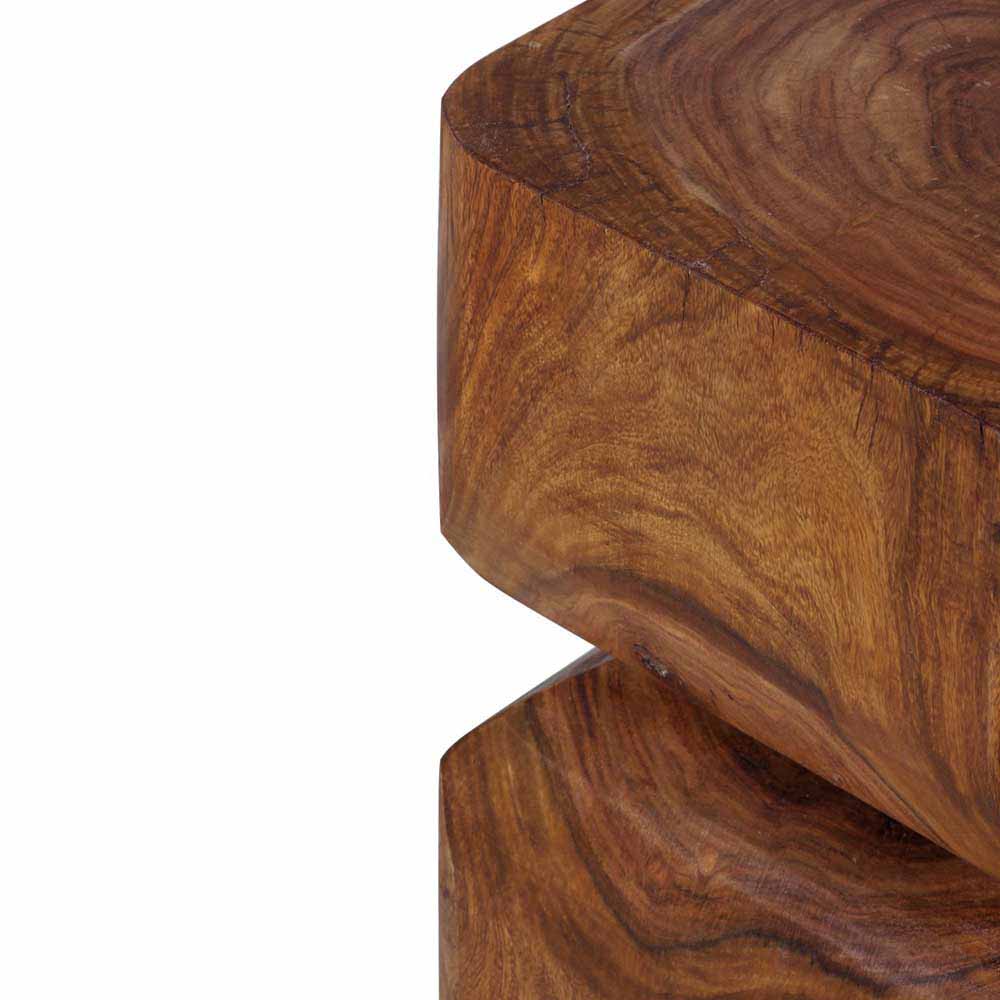 Design Beistelltischchen Pisinon aus Holz massiv