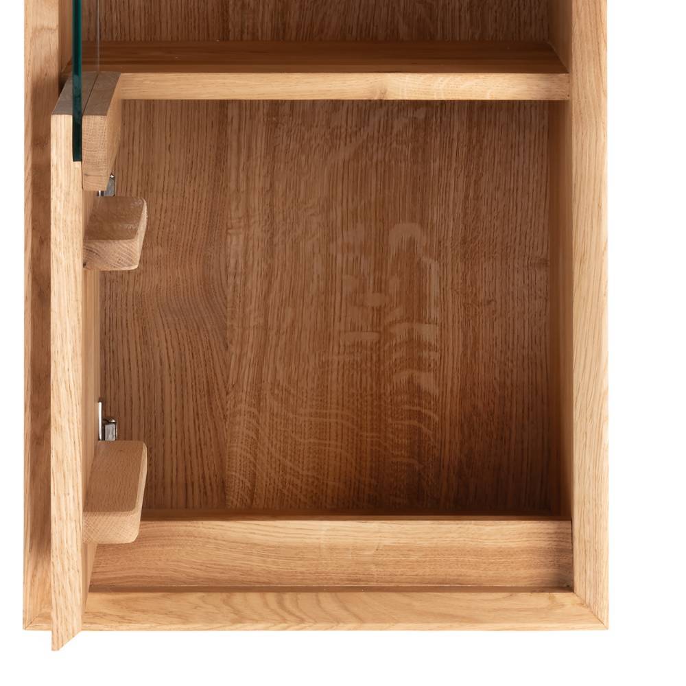 Hängevitrine aus Wildeiche Massivholz - Fredellia