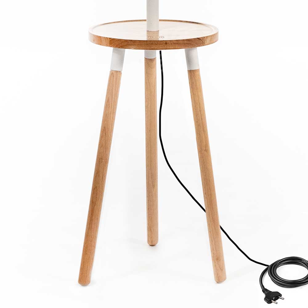 Stehlampe mit Tisch im Skandi Design - Lita