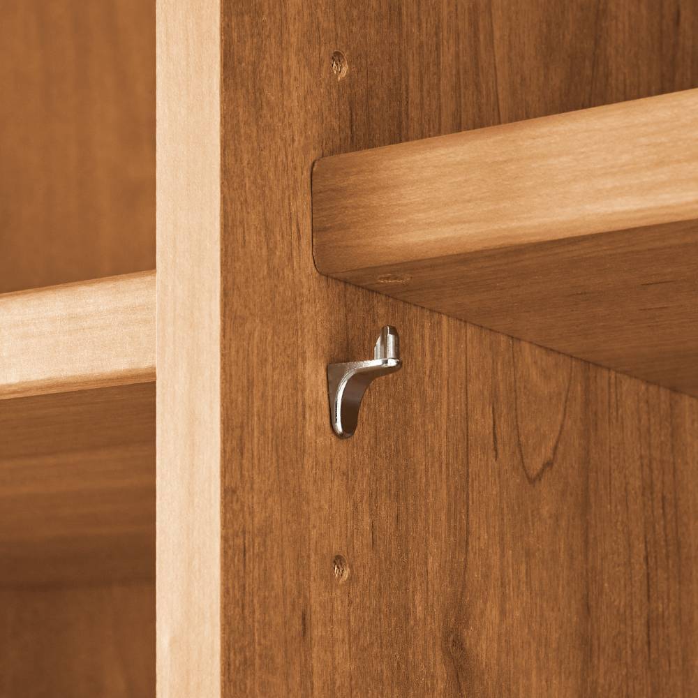 3-türiger Kleiderschrank mit weißer Glasfront - Crucav