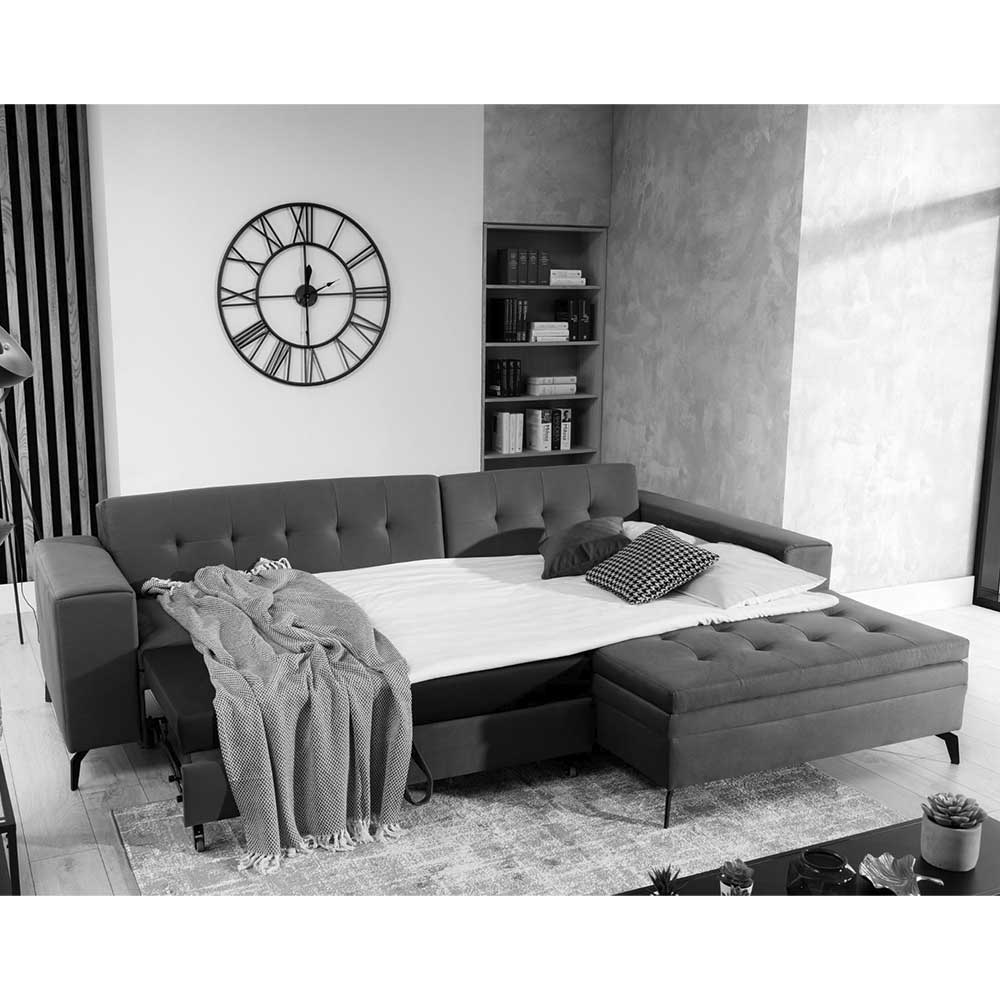 Viersitzer Sofaecke in Beigegrau - Javolena
