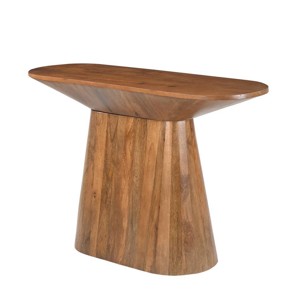 Ovaler Design-Konsolentisch auf Säulenfuß - Galadira