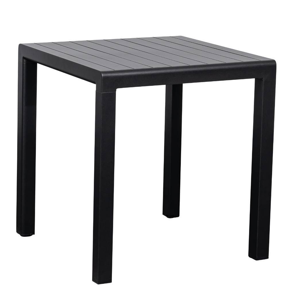 Quadratischer Gartentisch aus Aluminium - Emzyan
