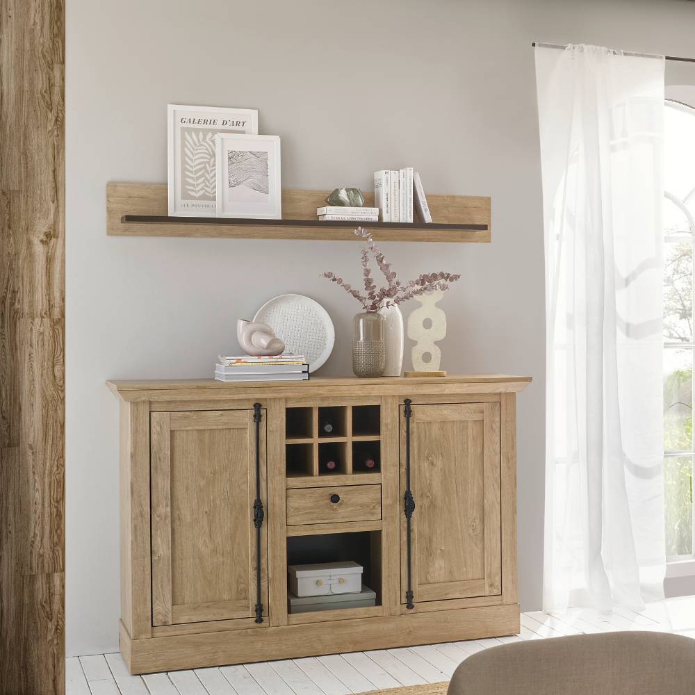 Wandboard in Eiche Gold Holzoptik - Hengas