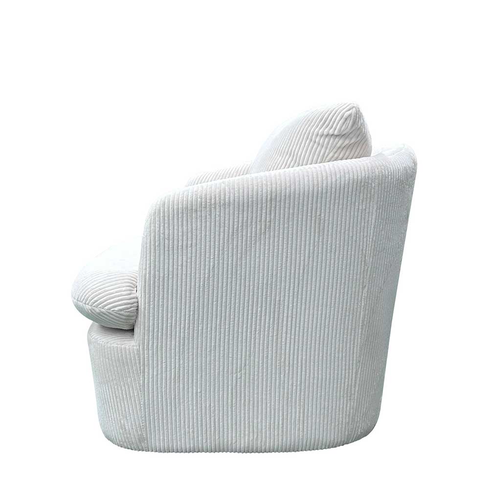 Breitcord Sessel in Offwhite - Fenturam