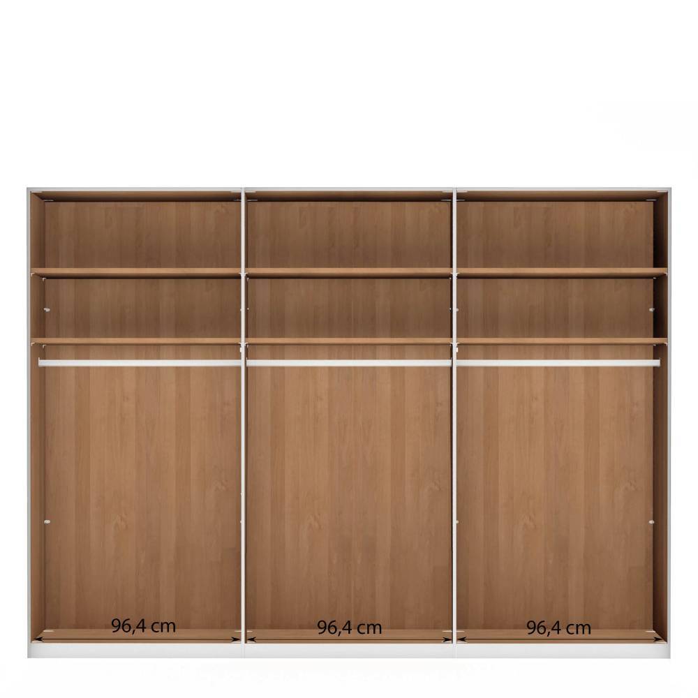 6-türiger Schlafzimmer-Kleiderschrank modern - Angelina