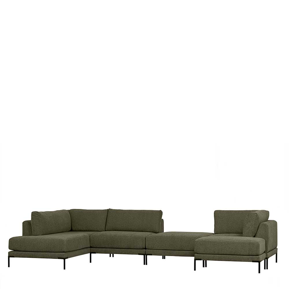 Couch Lounge Modul in Dunkelgrün - Arraggo