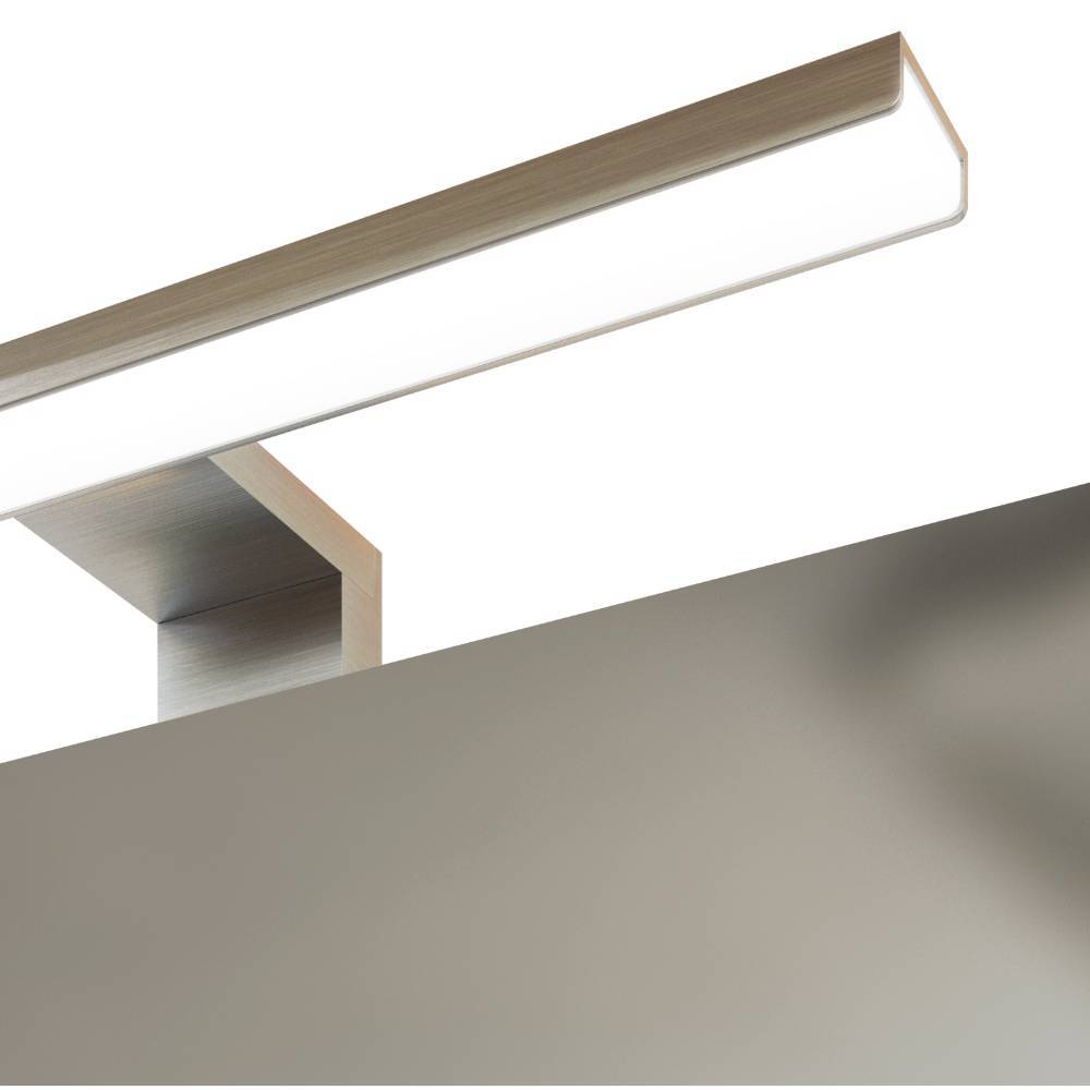 60cm Badezimmer-Spiegelschrank in Mattgrau - Reill