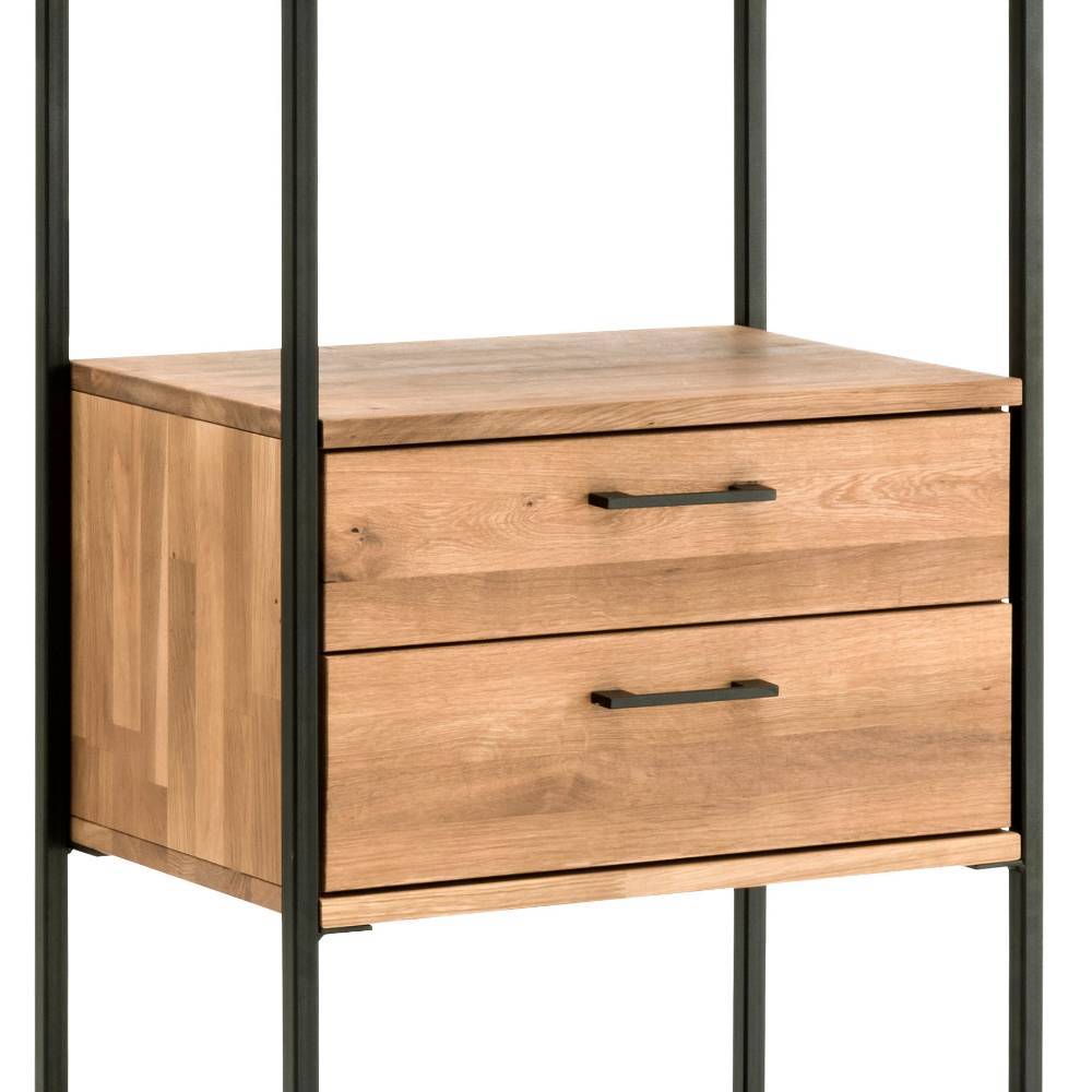 60 cm breites Industrial-Regal aus Wildeichenholz - Ingbo