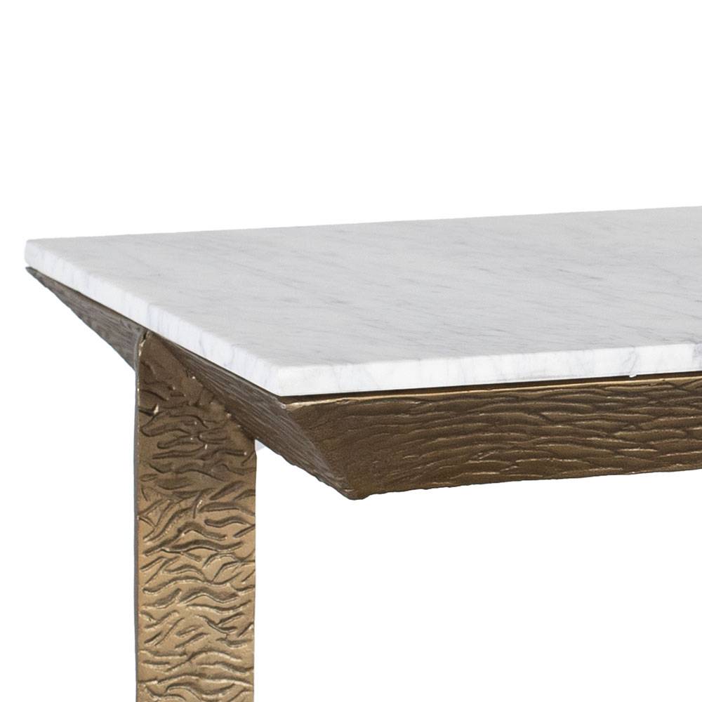 Wohnzimmer Marmortisch mit Aluminium Gestell - Focsani