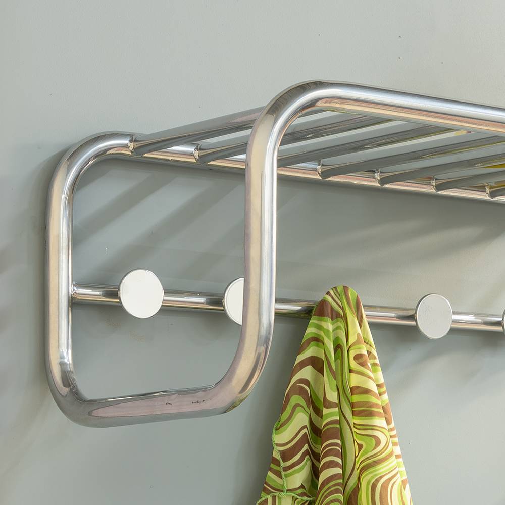 Wandgarderobe in Chrom aus Stahl - Moneglia
