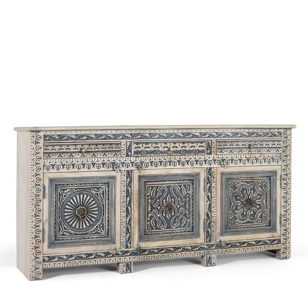 Design-Sideboard in Blaugrau und Sand - Stamforts