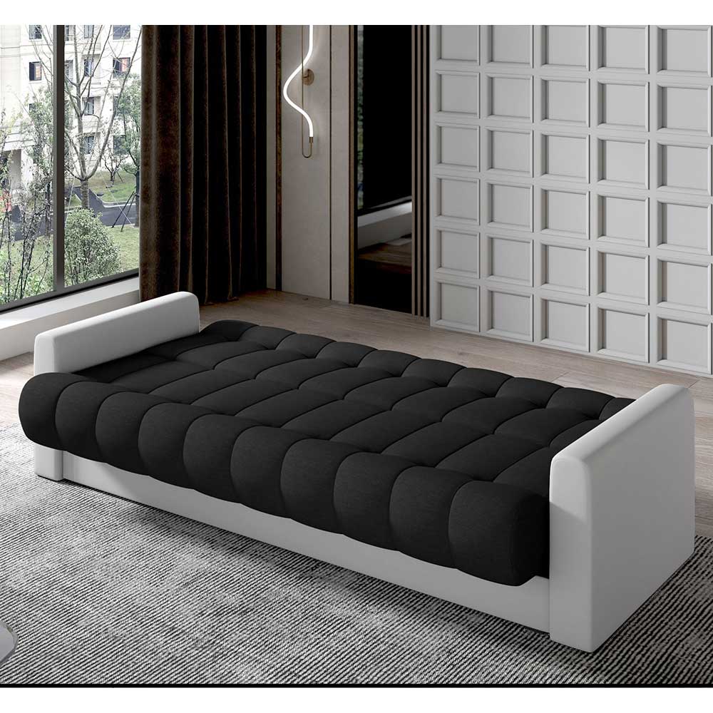 Modernes Schlafsofa mit Federkern und Bettkasten - Nene