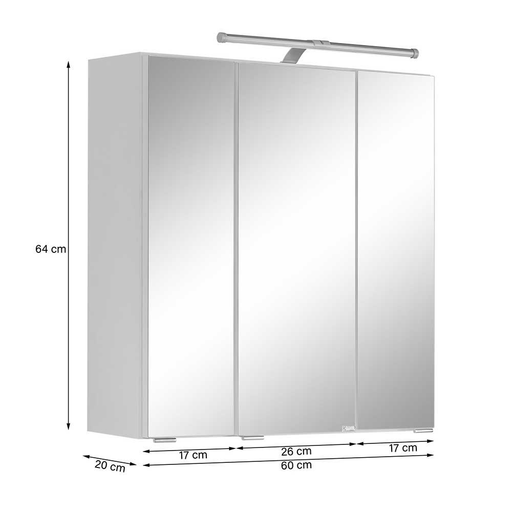 Badezimmermöbel Set 120 cm breit - Tonra (vierteilig)