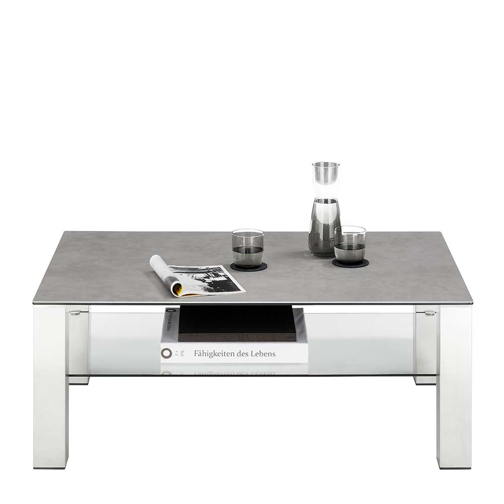 Design Couchtisch aus Keramik und Glas - Ultima
