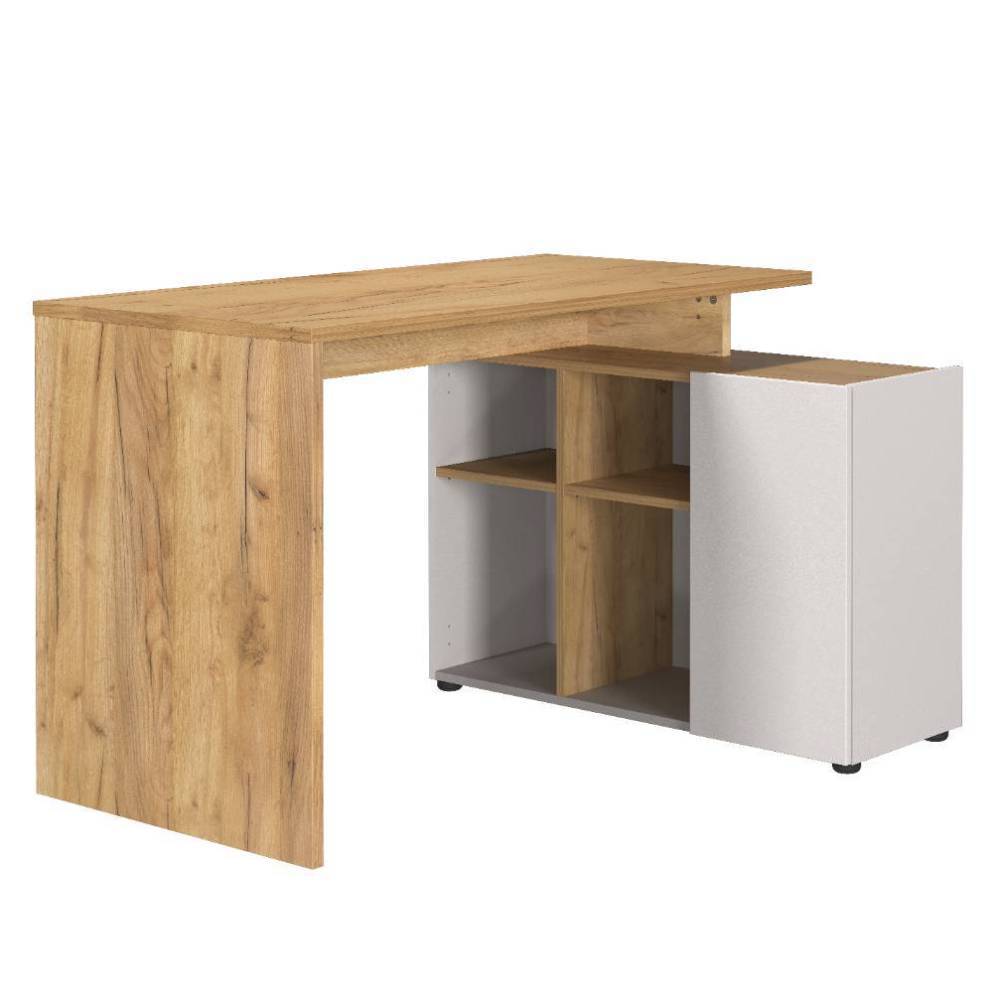 Büro Schreibtisch und Schrank Set - Chiron (dreiteilig)