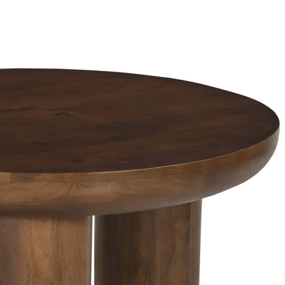 Dunkelbrauner Couchtisch aus Mangoholz - Tanky